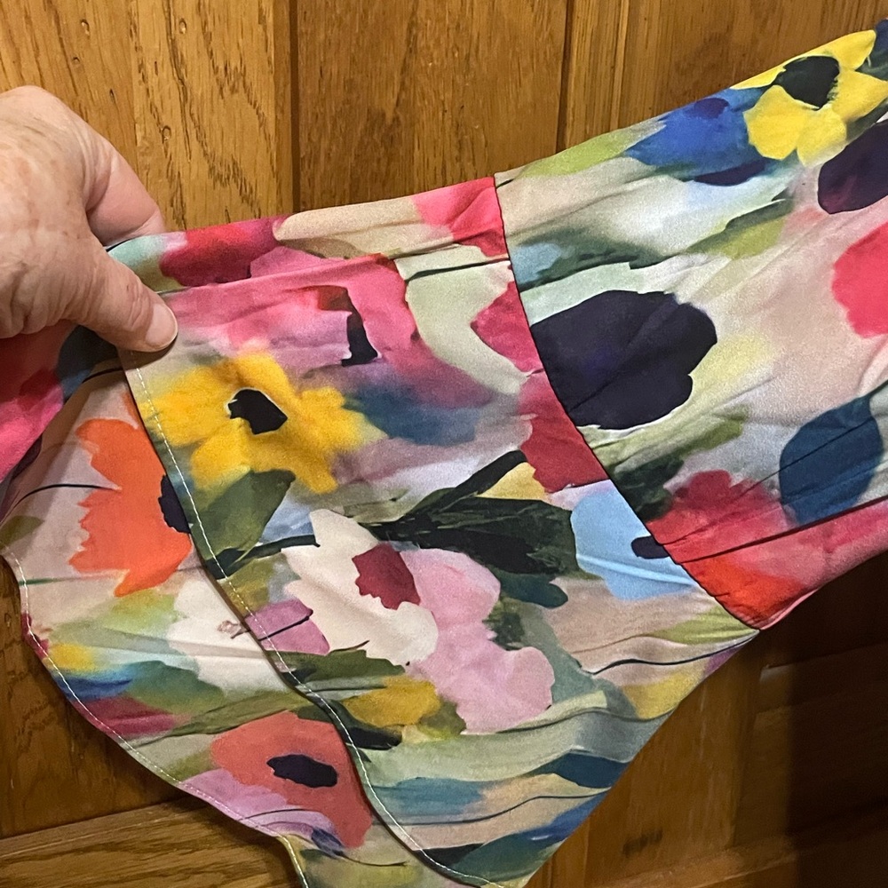 Source Unknown Multicolor Floral Dress - Picture 3 of 4